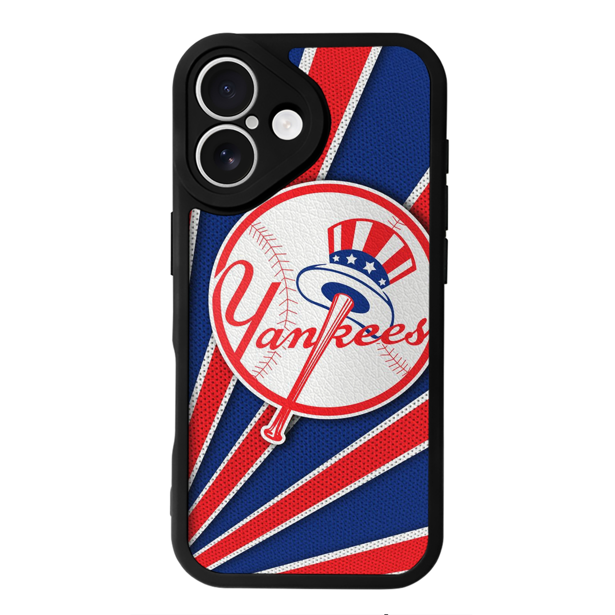 New York Yankees 182 IPhone 16 Silicone Leather Case – UV Print, Lambskin Texture – Perfect Fit, Wireless Charging Compatible, Scratch Resistant, Precise Cutouts – Stylish Protection For IPhone 16